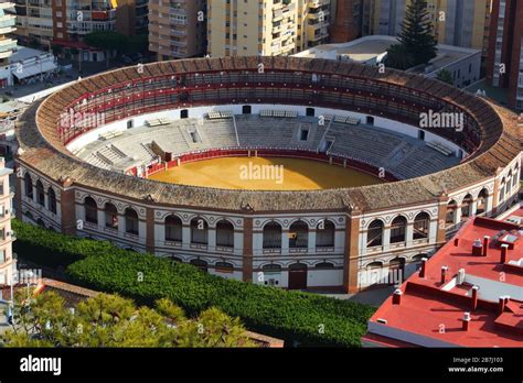 Bull Ring Arena In Malaga City Spain Stock Photo Alamy