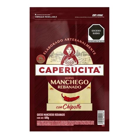 Queso Manchego Caperucita Rebanado Con Chipotle 400 G Walmart