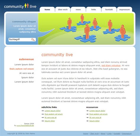 Free Community Live Website Template - Free Website Templates, HTML5 & CSS Templates & Open ...