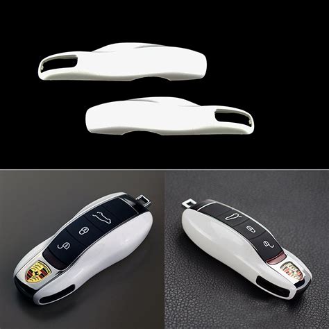 Xotic Tech White Remote Smart Key Shell Holder Cover For Porsche