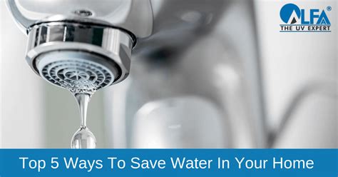 TOP 5 WAYS TO SAVE WATER IN YOUR HOME White Water Black Gold