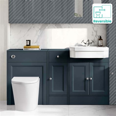 Monaco Inky Blue Vanity Traditional Basin Boston Toilet