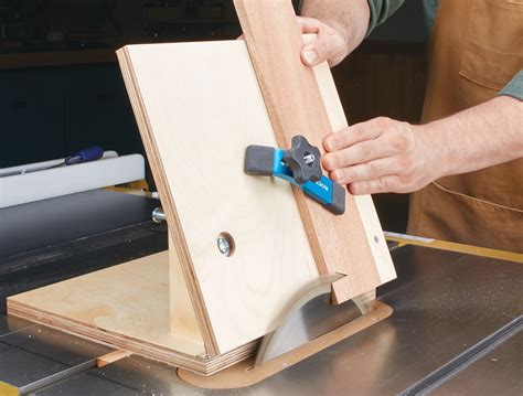 Cutting Acute Angles At The Table Saw Tenoning Jig Woodworking