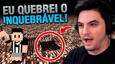 QUEBREI O BLOCO INQUEBRÁVEL E FUI PRO ESPAÇO NO MINECRAFT 1 97 10