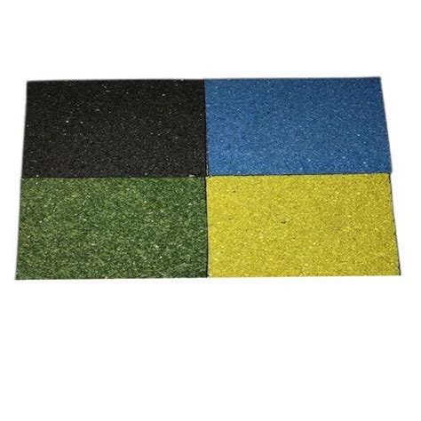 Sports flooring Matte Gym Rubber Tiles, Thickness: 10-15 mm at ₹ 65/sq ft in Hyderabad