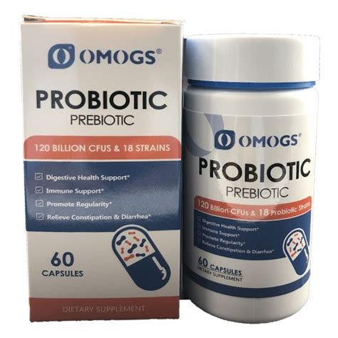 Omogs Probiotics For Women And Men 60 Capsules Food Supplement