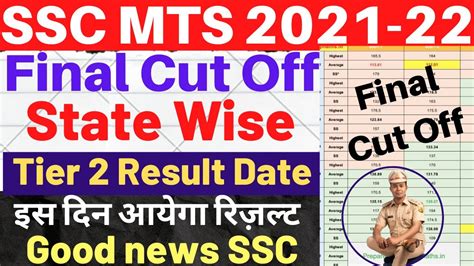 Ssc Mts Tier 2 Result 2022 Date Ssc Mts Result 2022 Ssc Mts Final