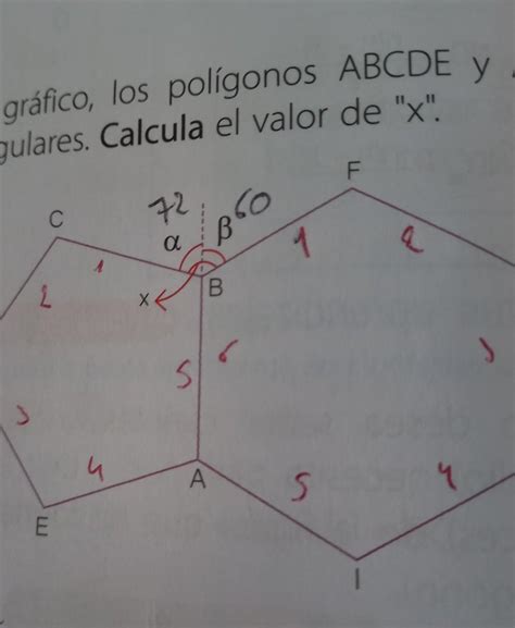 En El Grafico Los Poligonos Abcde Y Abfghi Son Regulares Calcula El