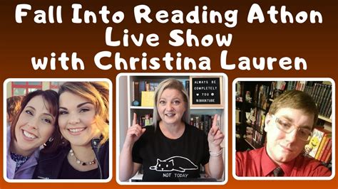 Fall Into Reading Athon Live Show With Christina Lauren YouTube