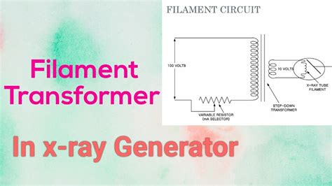 Filament Transformer In X Ray Machine Filament Circuit In X Ray