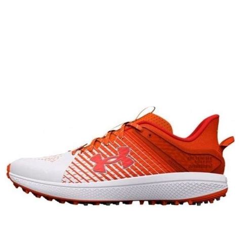 Under Armour Yard Turf Baseball Shoes 'Orange White' 3025593-800 - KICKS CREW