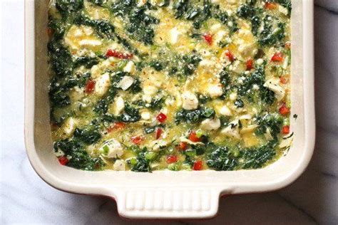 Eggs Spinach Artichokes And Feta Cheese A Healthy Breakfast Casserole Bake Perfect T