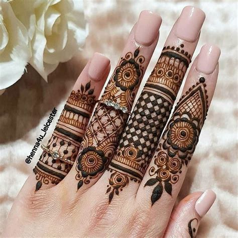 Simple Finger Mehndi Designs For Front Back Finger Henna Ideas 6510 ...