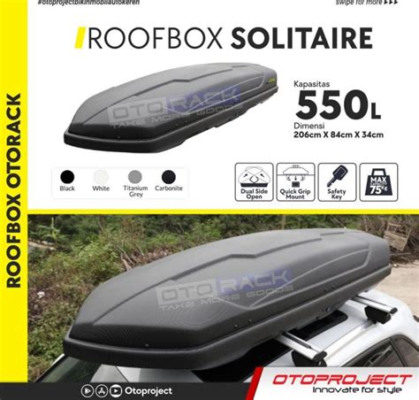 Promo Ongkir Murah Lb1 550l Oto Project Roof Box Solitaire Series