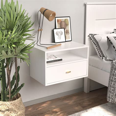 Floating Shelf with Drawer - White | The Brick