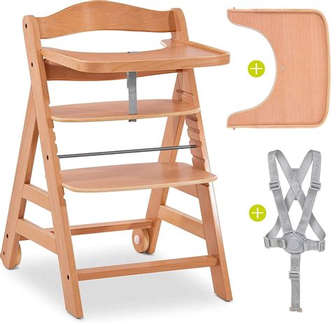 Hauck Alpha Move Seggiolone Pappa Legno Sedia Bambini Con Cintura