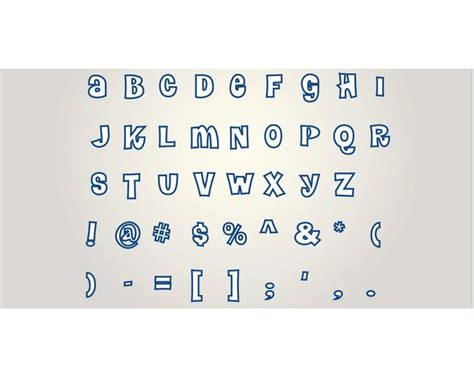 Blues Clues Font Alphabet Svg Png Pdf Instant Download Etsy Canada