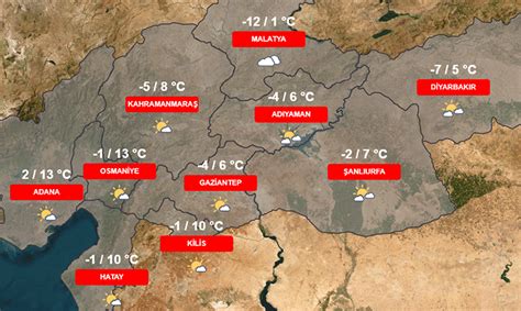 HAVA DURUMU NASIL Deprem bölgesindeki 10 ilin hava durumu raporu