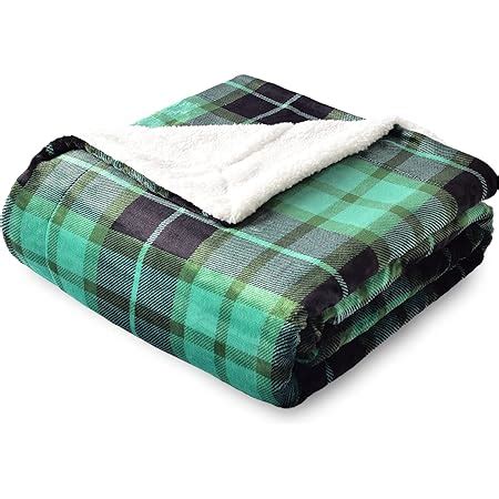 SOCHOW Tartan Coperta Pile Matrimoniale 150 X 200 Cm Plaid Divano