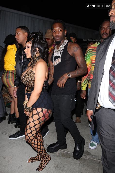 Cardi B Sexy Seen Flaunting Her Hot Body At Her Birthday Party In LA AZNude