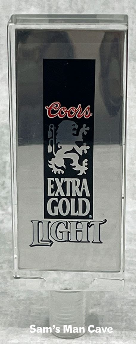 Coors Extra Gold Light Lucite Tap Handle