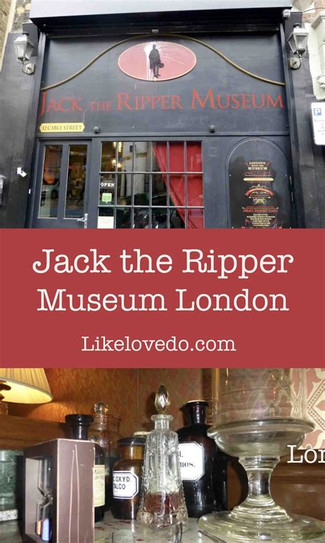 Visit the Jack the Ripper Museum London - Like Love Do