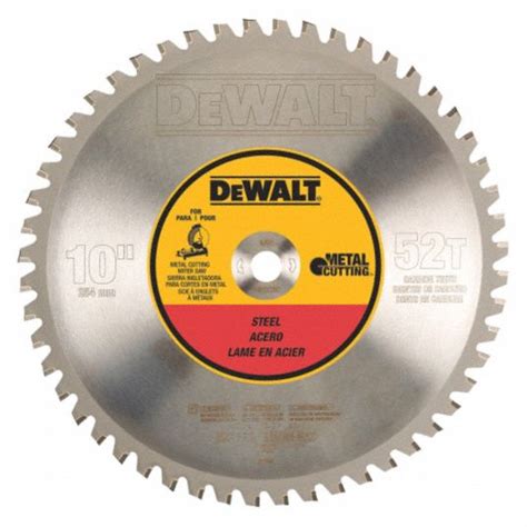 DEWALT Circular Saw Blade, Ferrous Metals, Steel Materials Cut, 10 in ...