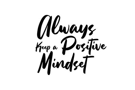 Always Keep A Positive Mindset Vector Illustration Par Handriwork