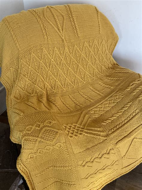 Mindful Seamless Knit Afghan - KnotEnufKnitting
