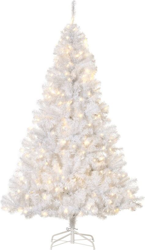 Homcom Ft Tall Pre Lit Douglas Fir Artificial Christmas Tree With