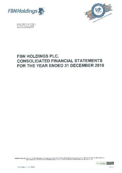 Fbn Holdings Plc Fbnh Ng 2018 Abridged Report