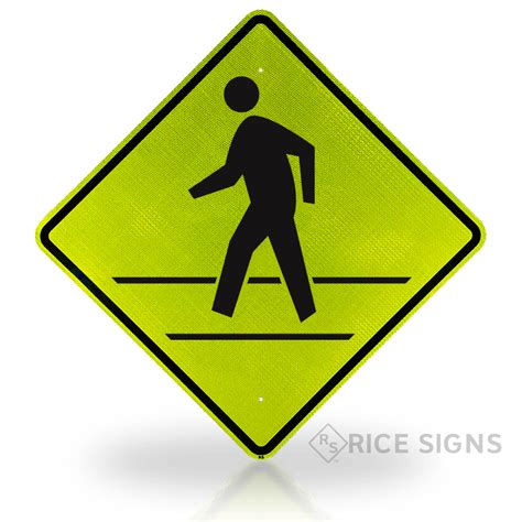 Pedestrian Crosswalk Signs | W11A-2 | Rice Signs