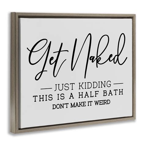 Trinx Get Naked Funny Bathroom Wayfair