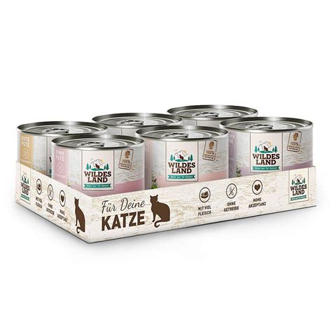 Wildes Land Classic Adult Mixpaket Nassfutter Klein Nassfutter 6 X 200 G