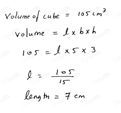 how to find the missing length of a cuboid