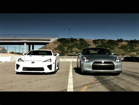 Drag Race LFA Lexus Vs Nissan Skyline GT R R35 FULL HD 1080p