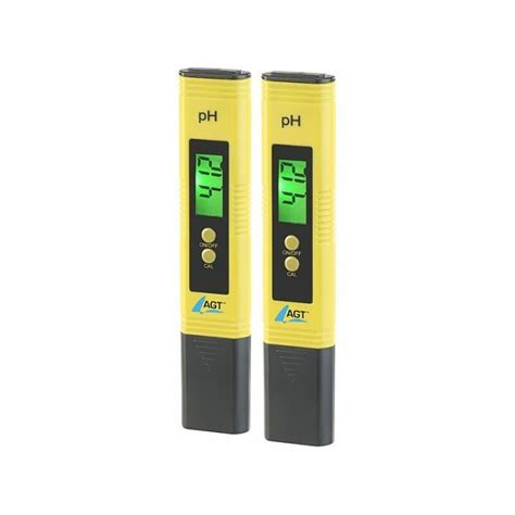 PH mètre numérique avec fonction ATC et écran LCD AGT Lot de 2