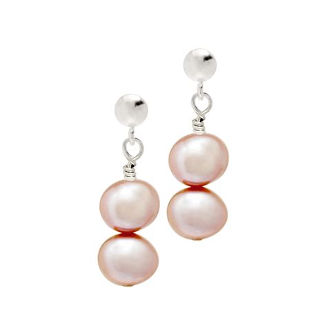 Pink Pearl Earrings Biba And Rose