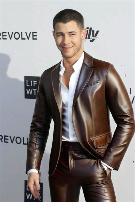 Pin By Werner Schmidt On Nick Jonas In 2024 Leather Jacket Men Mens