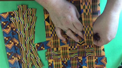 Kente Cloth Paper Weaving Craft Youtube