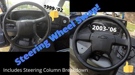 Steering Wheel Swap Upgrade Chevy Trucks Youtube