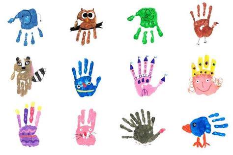 Handprints Pdf Kunstprojekt F R Kinder Handabdr Cke Basteln Kunst