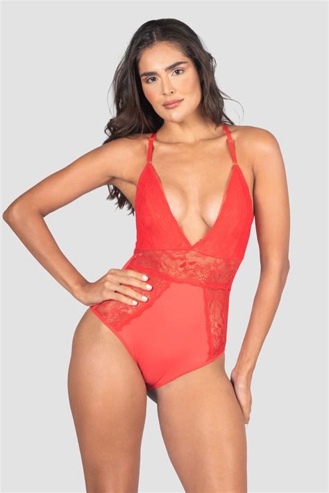 Body Lingerie Vera Vermelho Ref P C Kaisan