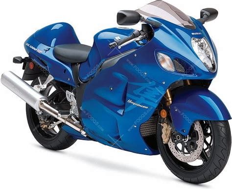 Suzuki GSX 1300 R Hayabusa 2007 Blue Fooqs Motorcycle Decals Aufkleber