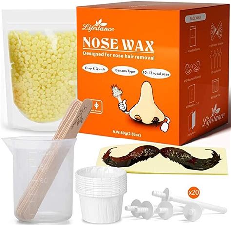 Nose Waxing Kit For Men Or Woman Nose Wax Kit With 80g Nose Wax Quick Easy Painless Nose Hair