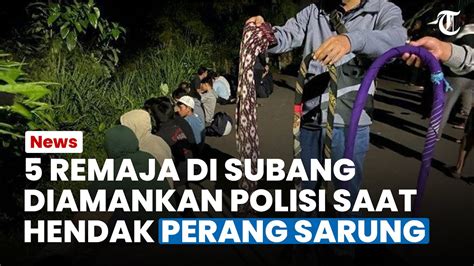 Remaja Di Subang Diamankan Polisi Niat Perang Sarung Saat Sahur