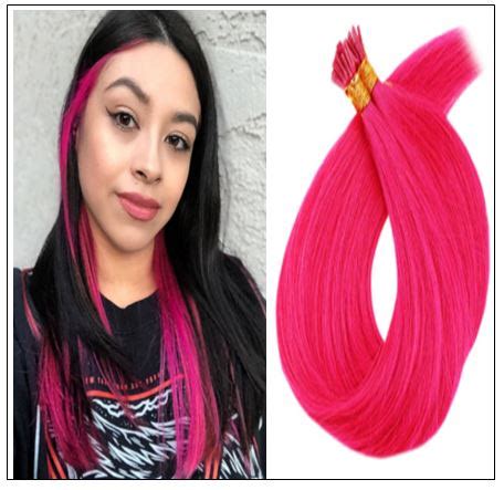 Pink Hair Extensions Natural Hair Extensions With Keratin Real Hair