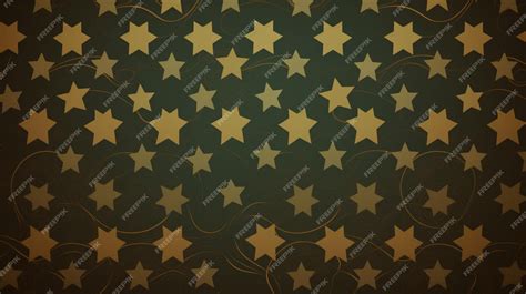 Premium AI Image | A gold star pattern with a dark background