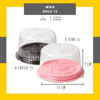 Jual MIKA KUE BOLU 10PCS MIKA KUE BASAH PLASTIK MIKA CAKE WADAH