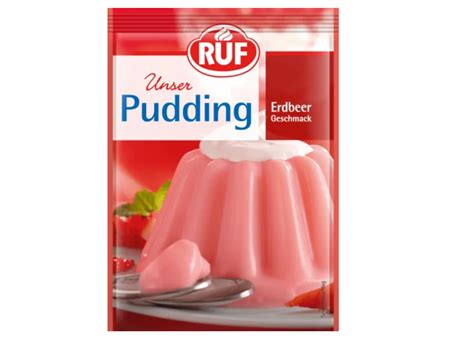 Ruf Puddingpulver Erdbeer Geschmack Strawberry Pudding Pack